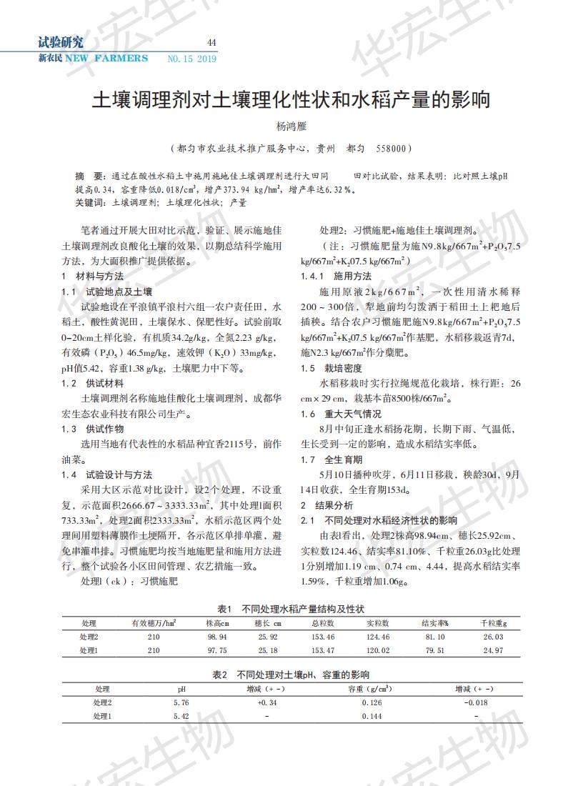 土壤调理剂对土壤理化性状和水稻产量的影响_00.jpg