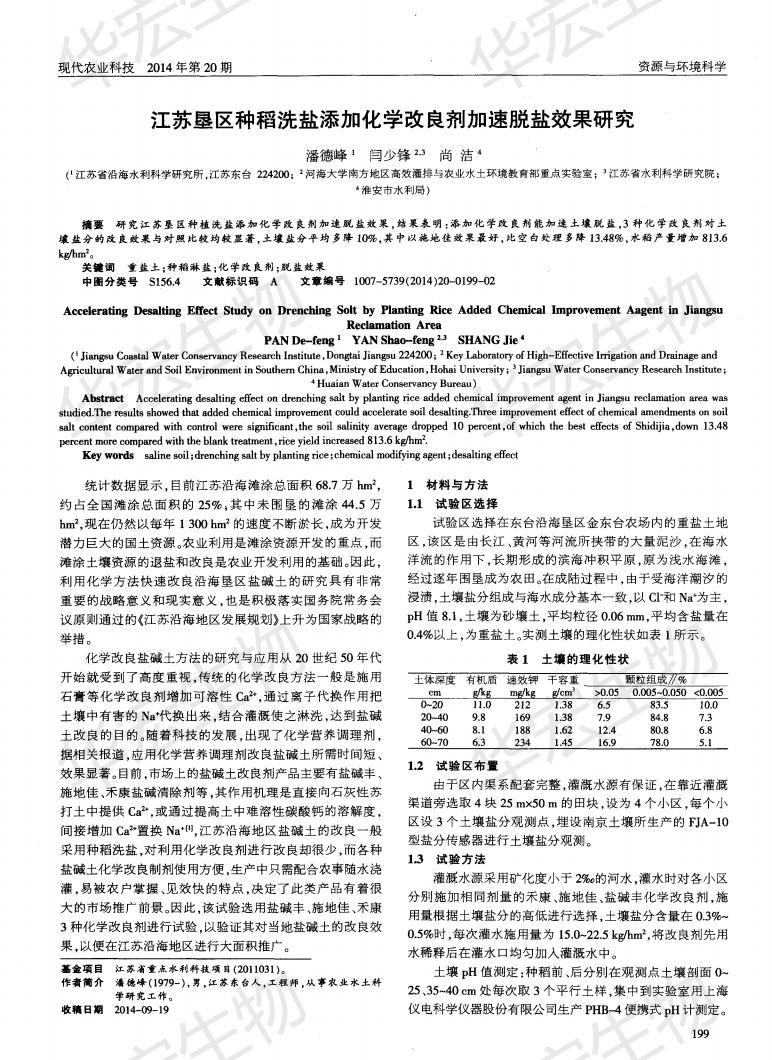 江苏水利科学院等垦区种稻洗盐添加化学改良剂加速脱盐效果研究施地佳最佳_00.jpg